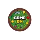 Játék Game On papírtányér 6 db-os 18 cm