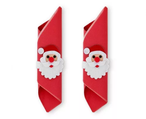 Télapó Santa Claus szalvétagyűrű szett