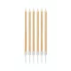 Arany Metallic Light Gold tortagyertya, gyertya szett 6 db-os