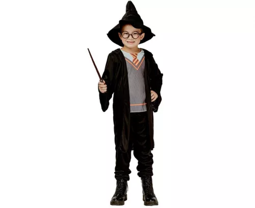 Varázsló Wizard Black jelmez 120/130 cm
