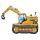 Markológép Excavator 3D fólia lufi 89 cm