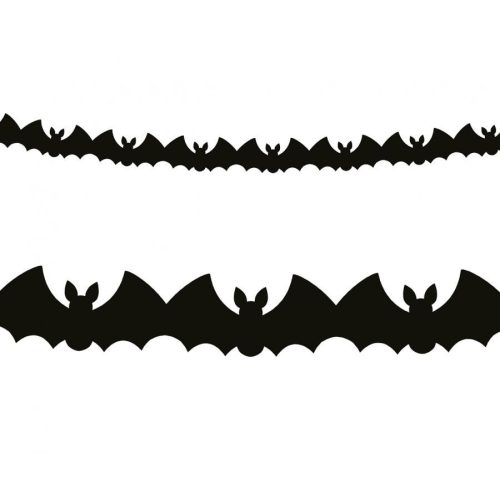 Bat, Denevér papír girland 300 cm
