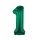 Zöld B&C Bottle Green 1-es szám fólia lufi 85 cm