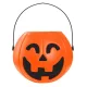Halloween Tök Smile cukorka gyűjtő vödör 16x14 cm