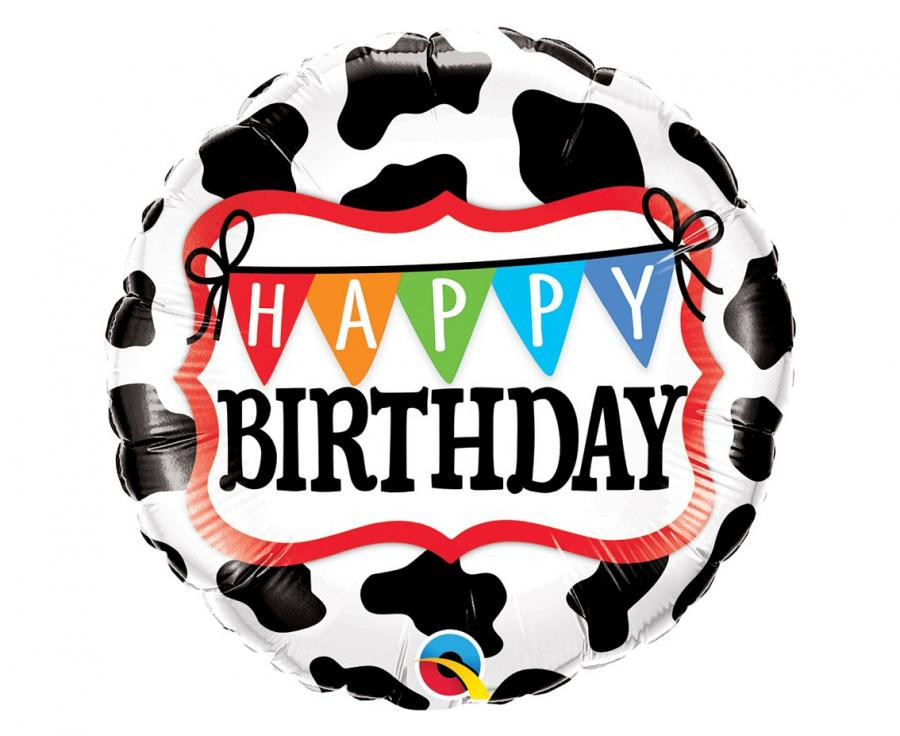 Happy Birthday Cow Tehén Fólia Lufi 46 Cm Netbolt Disney 3018