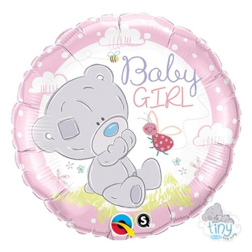 Baby Girl Teddy fólia lufi 46 cm