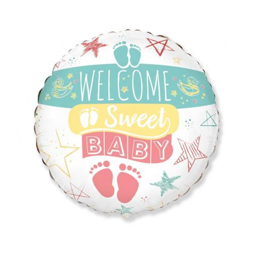 Welcome Sweet Baby fólia lufi 46 cm (WP)
