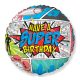Super Birthday Comic fólia lufi 46 cm (WP)