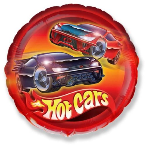 Autó Hot Cars fólia lufi 46 cm (WP)