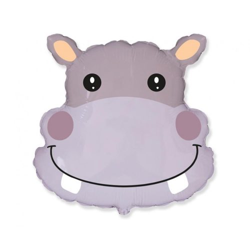 Hippo, Víziló fólia lufi 55 cm (WP)