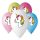 Unikornis Multicolor léggömb, lufi 5 db-os 12 inch (30cm)