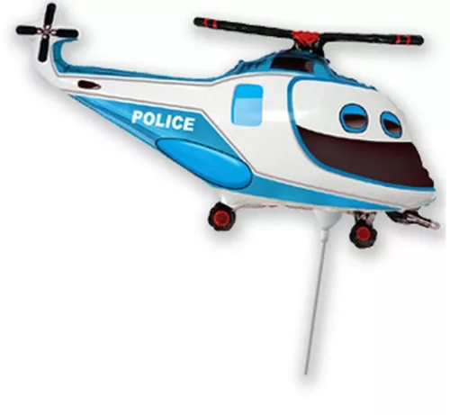 Helikopter Police fólia lufi 36 cm (WP)