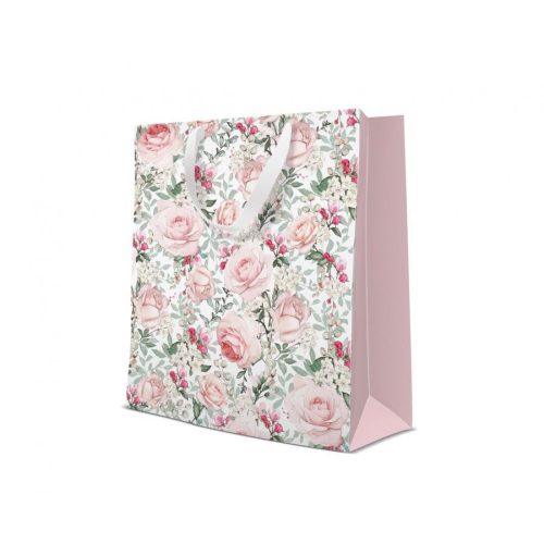 Rózsa Gorgeous papír ajándéktasak 26,5x33,5x13 cm