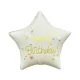 Happy Birthday Matt White csillag fólia lufi 44 cm