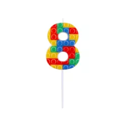 Építőkocka 8-as Pick Blocks tortagyertya, számgyertya