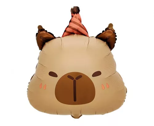 Kapibara Head fólia lufi 48 cm