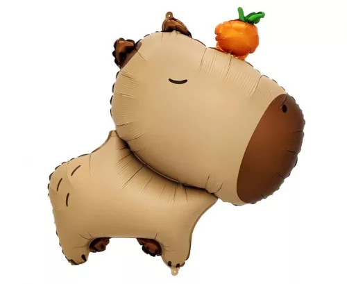 Kapibara Orange fólia lufi 64 cm