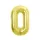 Arany 0-ás Light Gold szám fólia lufi 85 cm