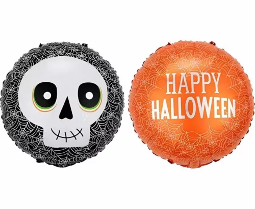 Halloween Skull fólia lufi 46 cm