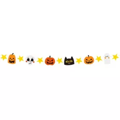 Halloween Faces papír girland 250 cm