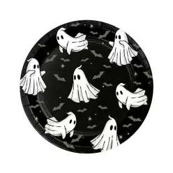 Halloween Ghost papírtányér 6 db-os 18 cm