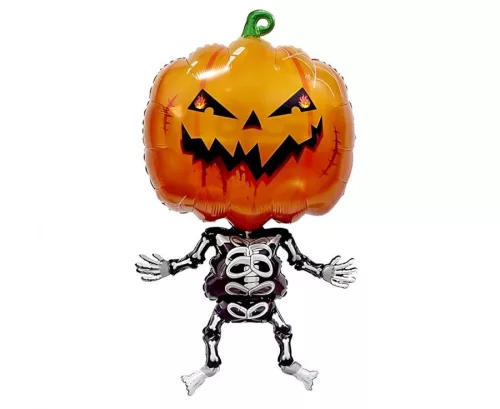 Halloween Pumpkin Skeleton fólia lufi 71 cm