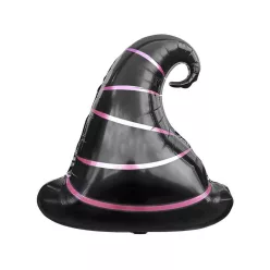 Boszorkány kalap Black fólia lufi 51 cm