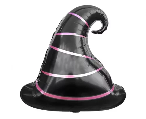 Boszorkány kalap Black fólia lufi 51 cm