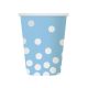 Pöttyös Silver Dots Blue papír pohár 6 db-os 270 ml