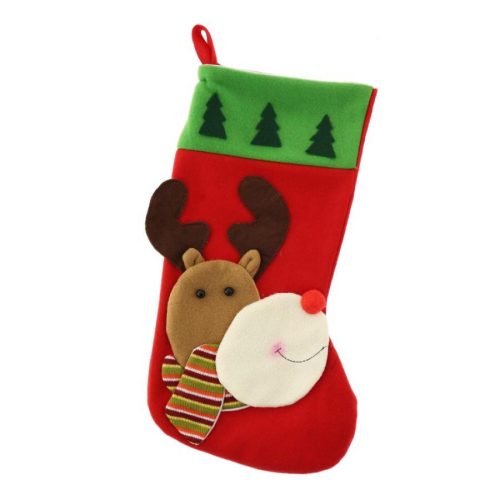 Reindeer, Rénszarvas Karácsonyi kandalló zokni, csizma 41 cm