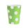 Zöld Green Polka Dots papír pohár 6 db-os 270 ml