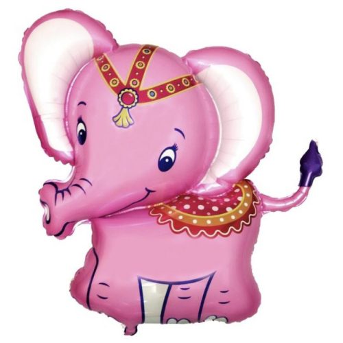 Elefánt Pink fólia lufi 61 cm (WP)
