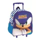 Sonic a sündisznó Modern gurulós ovis 3D hátizsák, táska 32 cm