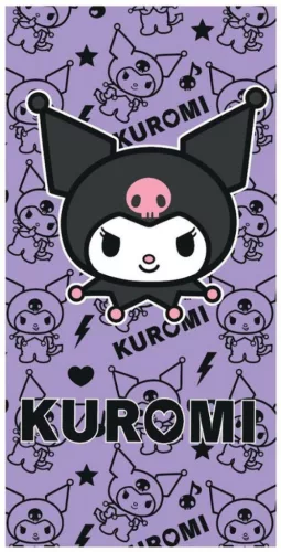 Hello Kitty Kuromi Chaos fürdőlepedő, strand törölköző 70x140 cm (Fast Dry)