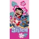 Disney Lilo és Stitch, A csillagkutya Ukulele Time fürdőlepedő, strand törölköző 70x140 cm (Fast Dry)