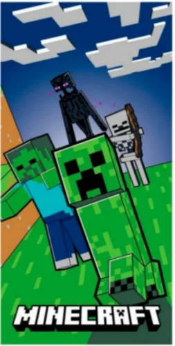 Minecraft Danger Zone fürdőlepedő, strand törölköző 70x140 cm (Fast Dry)