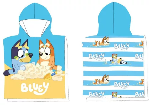Bluey Sandy Fun strand törölköző poncsó 50x100 cm (Fast Dry)