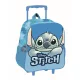 Disney Lilo és Stitch, A csillagkutya Smile gurulós ovis 3D hátizsák, táska 32 cm