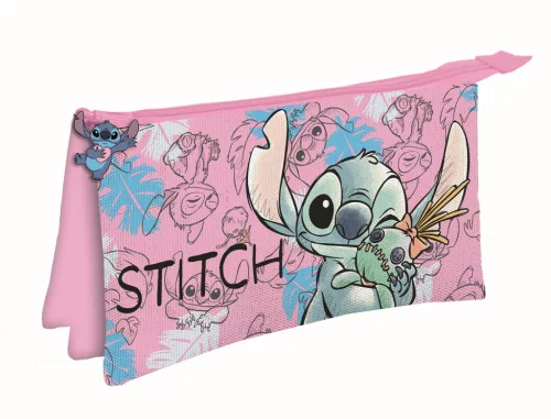 Disney Lilo és Stitch, A csillagkutya Doll 3 rekeszes tolltartó 22 cm