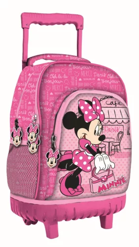 Disney Minnie Paris prémium gurulós iskolatáska, táska 44 cm