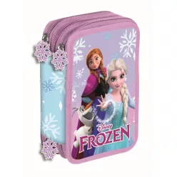   Disney Jégvarázs Winter Magic tolltartó töltött 3 emeletes