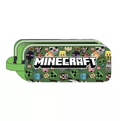 Minecraft Characters 2 rekeszes tolltartó 23 cm