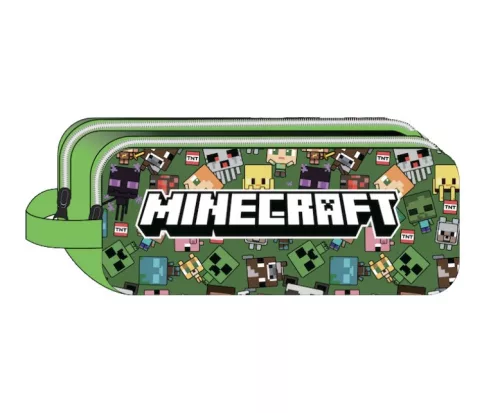 Minecraft Characters 2 rekeszes tolltartó 23 cm