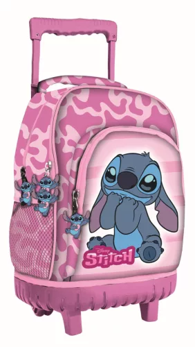 Disney Lilo és Stitch, A csillagkutya Lovely prémium gurulós iskolatáska, táska 44 cm