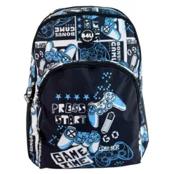 Gamer Press Start iskolatáska, táska 44 cm