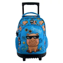 Kapibara Cool prémium gurulós iskolatáska, táska 44 cm