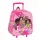 Barbie Dream Squad gurulós ovis 3D hátizsák, táska 32 cm
