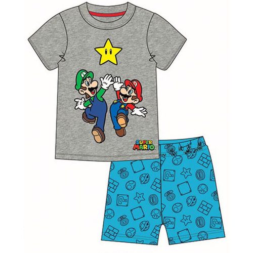 Super Mario gyerek rövid pizsama 12 év/152 cm
