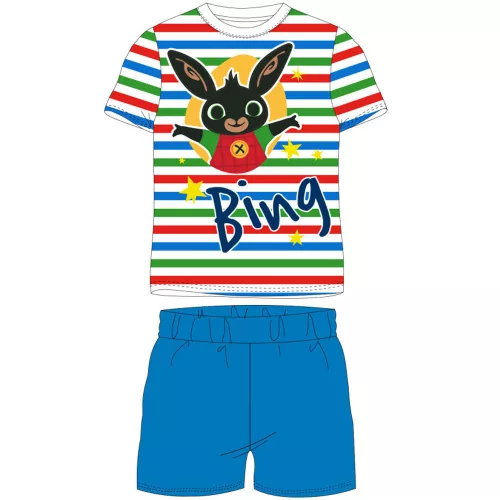 Bing Striped Blue gyerek rövid pizsama 2 év / 92 cm