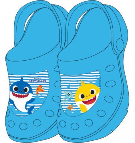 Baby Shark gyerek papucs clog 26/27